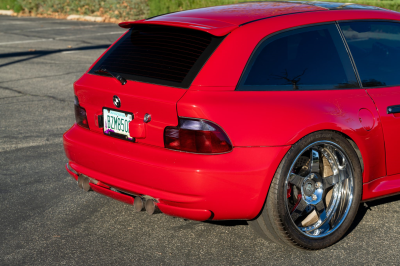 2002 BMW M Coupe in Imola Red 2 over Black Nappa