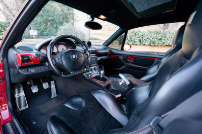 2002 BMW M Coupe in Imola Red 2 over Black Nappa