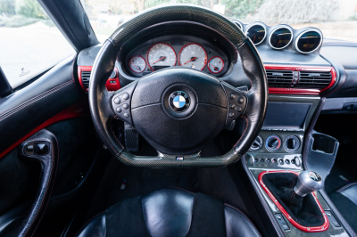 2002 BMW M Coupe in Imola Red 2 over Black Nappa