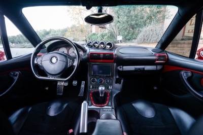 2002 BMW M Coupe in Imola Red 2 over Black Nappa