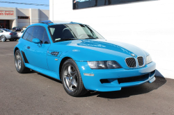 2002 BMW M Coupe in Laguna Seca Blue over Dark Gray & Black Nappa - Front 3/4