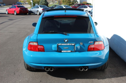 2002 BMW M Coupe in Laguna Seca Blue over Dark Gray & Black Nappa - Back