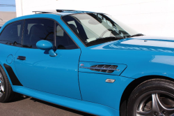 2002 BMW M Coupe in Laguna Seca Blue over Dark Gray & Black Nappa - Side Detail