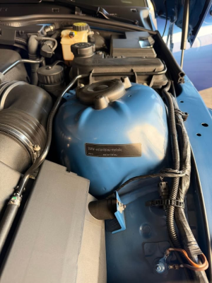 2002 BMW M Coupe in Estoril Blue Metallic over Estoril Blue & Black Nappa