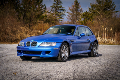 2002 BMW M Coupe in Estoril Blue Metallic over Estoril Blue & Black Nappa