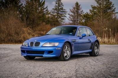 2002 BMW M Coupe in Estoril Blue Metallic over Estoril Blue & Black Nappa