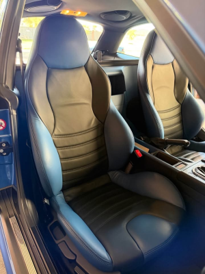 2002 BMW M Coupe in Estoril Blue Metallic over Estoril Blue & Black Nappa