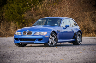 2002 BMW M Coupe in Estoril Blue Metallic over Estoril Blue & Black Nappa
