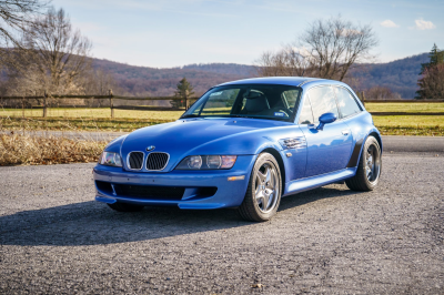 2002 BMW M Coupe in Estoril Blue Metallic over Estoril Blue & Black Nappa
