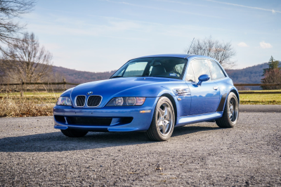 2002 BMW M Coupe in Estoril Blue Metallic over Estoril Blue & Black Nappa