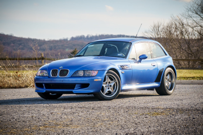 2002 BMW M Coupe in Estoril Blue Metallic over Estoril Blue & Black Nappa