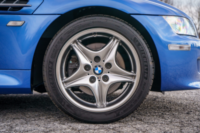 2002 BMW M Coupe in Estoril Blue Metallic over Estoril Blue & Black Nappa