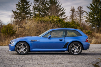 2002 BMW M Coupe in Estoril Blue Metallic over Estoril Blue & Black Nappa