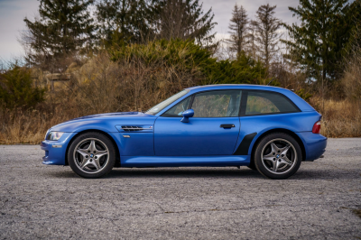 2002 BMW M Coupe in Estoril Blue Metallic over Estoril Blue & Black Nappa