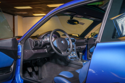 2002 BMW M Coupe in Estoril Blue Metallic over Estoril Blue & Black Nappa