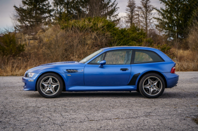 2002 BMW M Coupe in Estoril Blue Metallic over Estoril Blue & Black Nappa