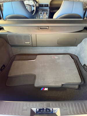 2002 BMW M Coupe in Estoril Blue Metallic over Estoril Blue & Black Nappa