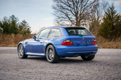 2002 BMW M Coupe in Estoril Blue Metallic over Estoril Blue & Black Nappa