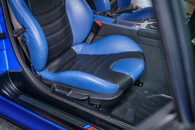 2002 BMW M Coupe in Estoril Blue Metallic over Estoril Blue & Black Nappa