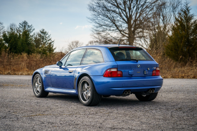 2002 BMW M Coupe in Estoril Blue Metallic over Estoril Blue & Black Nappa