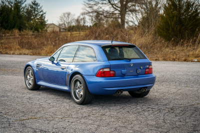 2002 BMW M Coupe in Estoril Blue Metallic over Estoril Blue & Black Nappa