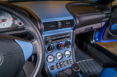 2002 BMW M Coupe in Estoril Blue Metallic over Estoril Blue & Black Nappa