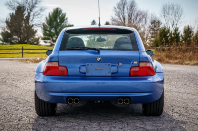 2002 BMW M Coupe in Estoril Blue Metallic over Estoril Blue & Black Nappa