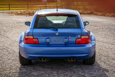 2002 BMW M Coupe in Estoril Blue Metallic over Estoril Blue & Black Nappa