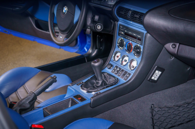 2002 BMW M Coupe in Estoril Blue Metallic over Estoril Blue & Black Nappa