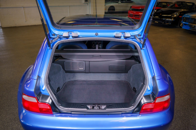 2002 BMW M Coupe in Estoril Blue Metallic over Estoril Blue & Black Nappa
