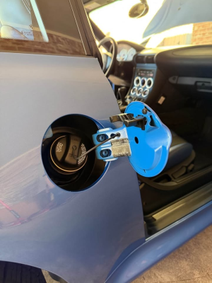 2002 BMW M Coupe in Estoril Blue Metallic over Estoril Blue & Black Nappa