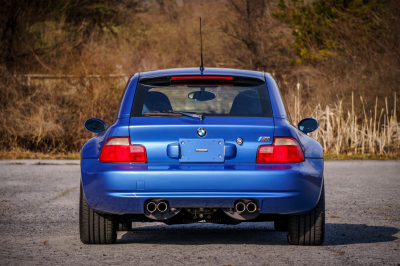 2002 BMW M Coupe in Estoril Blue Metallic over Estoril Blue & Black Nappa