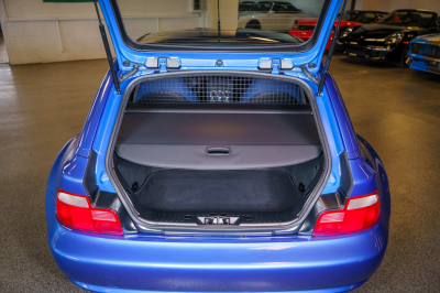 2002 BMW M Coupe in Estoril Blue Metallic over Estoril Blue & Black Nappa