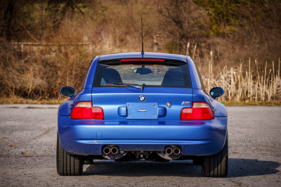 2002 BMW M Coupe in Estoril Blue Metallic over Estoril Blue & Black Nappa