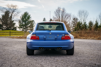 2002 BMW M Coupe in Estoril Blue Metallic over Estoril Blue & Black Nappa