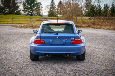 2002 BMW M Coupe in Estoril Blue Metallic over Estoril Blue & Black Nappa