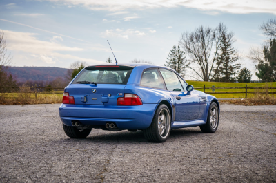 2002 BMW M Coupe in Estoril Blue Metallic over Estoril Blue & Black Nappa