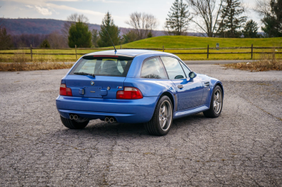 2002 BMW M Coupe in Estoril Blue Metallic over Estoril Blue & Black Nappa