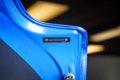 2002 BMW M Coupe in Estoril Blue Metallic over Estoril Blue & Black Nappa
