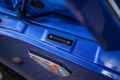 2002 BMW M Coupe in Estoril Blue Metallic over Estoril Blue & Black Nappa
