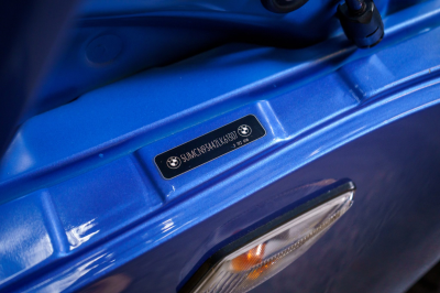 2002 BMW M Coupe in Estoril Blue Metallic over Estoril Blue & Black Nappa