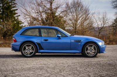 2002 BMW M Coupe in Estoril Blue Metallic over Estoril Blue & Black Nappa