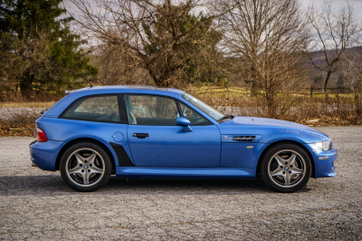 2002 BMW M Coupe in Estoril Blue Metallic over Estoril Blue & Black Nappa