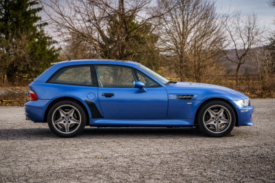 2002 BMW M Coupe in Estoril Blue Metallic over Estoril Blue & Black Nappa