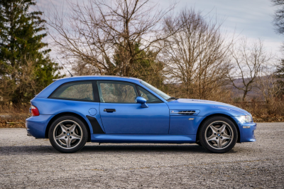 2002 BMW M Coupe in Estoril Blue Metallic over Estoril Blue & Black Nappa
