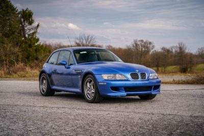 2002 BMW M Coupe in Estoril Blue Metallic over Estoril Blue & Black Nappa