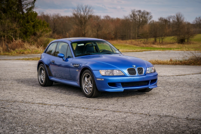 2002 BMW M Coupe in Estoril Blue Metallic over Estoril Blue & Black Nappa