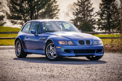 2002 BMW M Coupe in Estoril Blue Metallic over Estoril Blue & Black Nappa