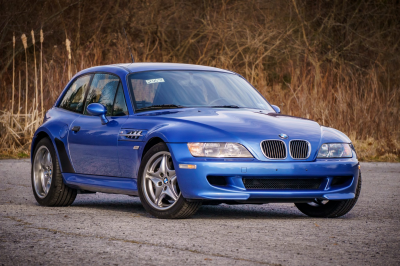 2002 BMW M Coupe in Estoril Blue Metallic over Estoril Blue & Black Nappa