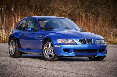 2002 BMW M Coupe in Estoril Blue Metallic over Estoril Blue & Black Nappa